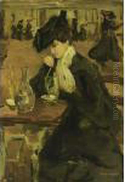 Moulin De La Galette, Paris Oil Painting by Isaac Lazarus Israels