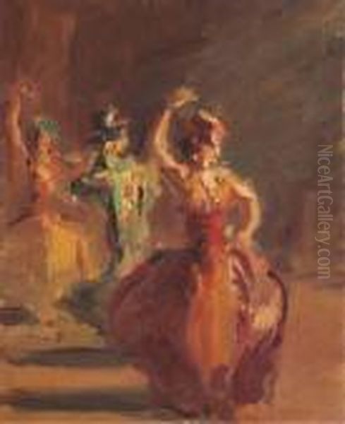 Spaansche Danseressen Oil Painting by Isaac Lazarus Israels