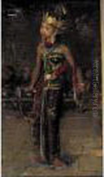 Javanese Dancer Oil Painting by Isaac Lazarus Israels