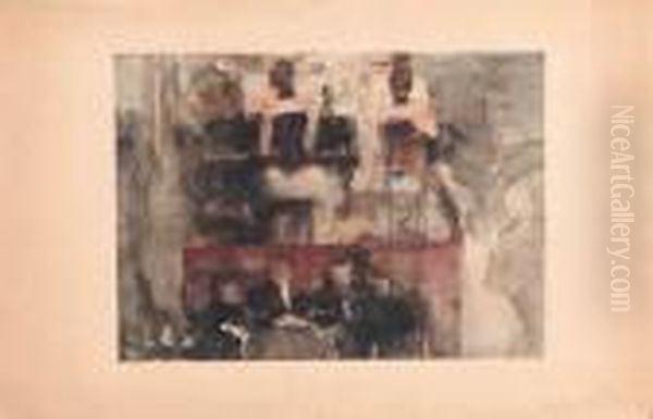 Diner Dansant Oil Painting by Isaac Lazarus Israels