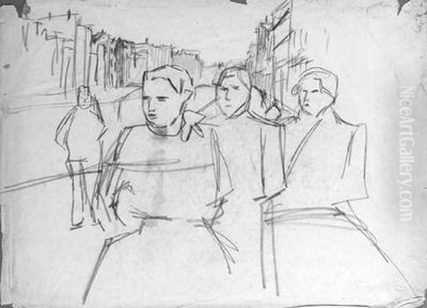 Waspitten In Amsterdam Oil Painting by Isaac Lazarus Israels