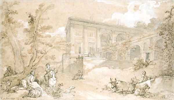 Untitled Oil Painting by Charles Joseph Natoire