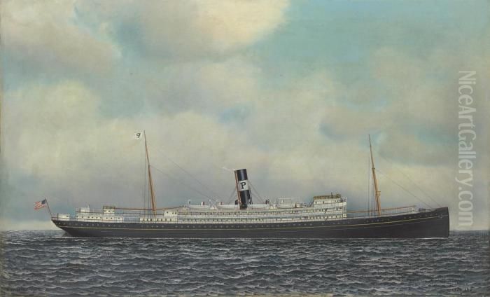 The S.s. 
Horace See Oil Painting by Antonio Nicolo Gasparo Jacobsen