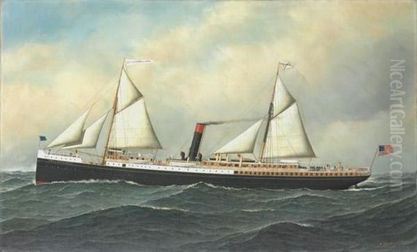 The 
City Of Birmigham Oil Painting by Antonio Nicolo Gasparo Jacobsen