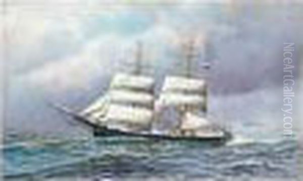 Attributed To , The 
''novimolodetz''' Faslely Signed And Inscribed, Oil On Board, 40 X 65 
Cm.; 15 3/4 X 25 3/4 In Oil Painting by Antonio Nicolo Gasparo Jacobsen