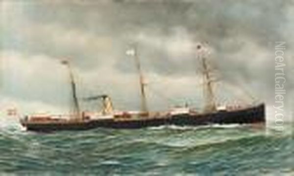 The Island At Sea
Oil On Canvas Oil Painting by Antonio Nicolo Gasparo Jacobsen