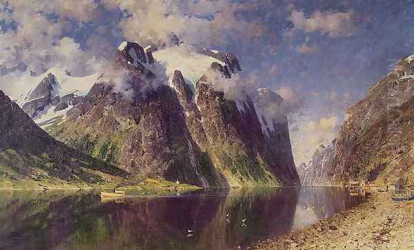 The Fjord Oil Painting by Adelsteen Normann