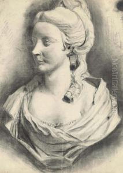 Six Studies Of Sculptures Oil Painting by Jacquet Gustave