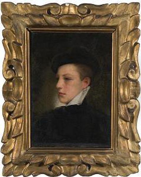 Portrait Oil Painting by Jacquet Gustave