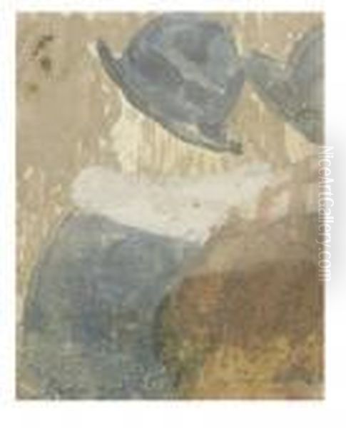 A Nun And Two Orphans In Church Oil Painting by Gwendolen John