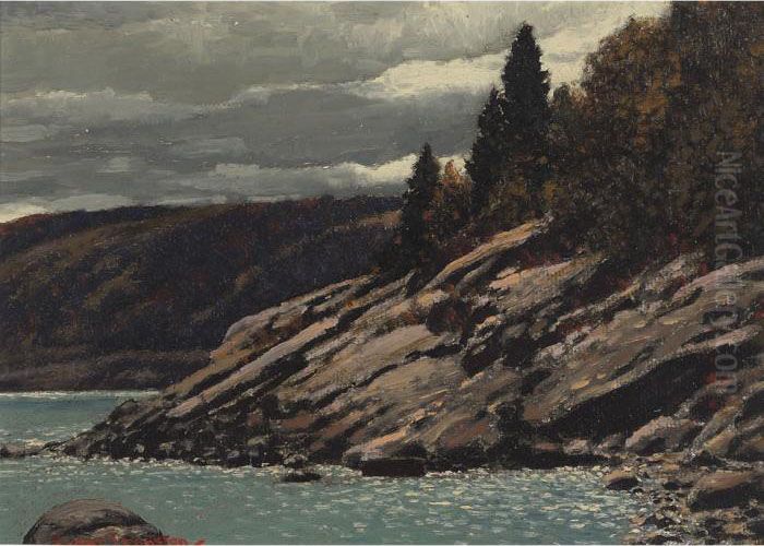 October Contrasts Oil Painting by Franz Hans Johnston
