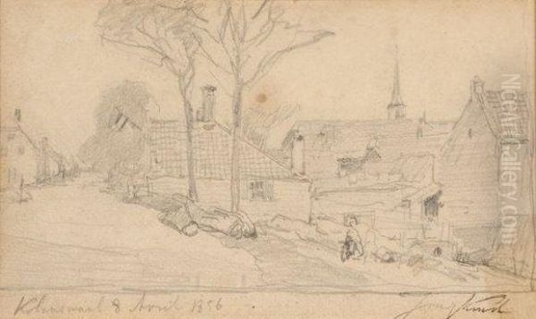 Vue Animee De Klaaswaal Oil Painting by Johan Barthold Jongkind