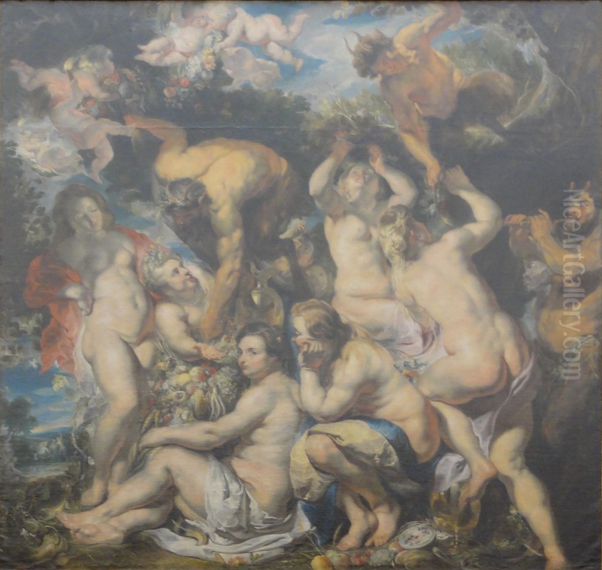 Allegorie Der Fruchtbarkeit Oil Painting by Jacob Jordaens