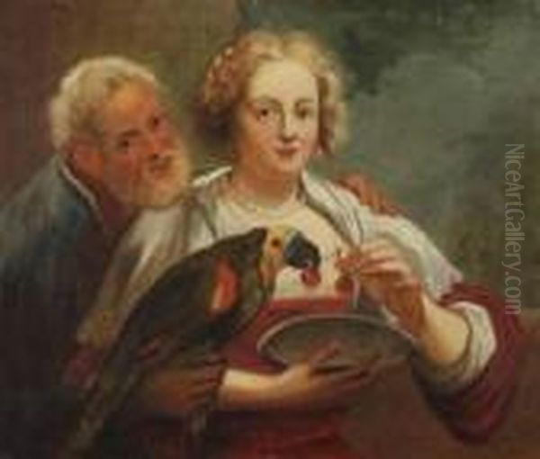 L'amour Inegal Oil Painting by Jacob Jordaens