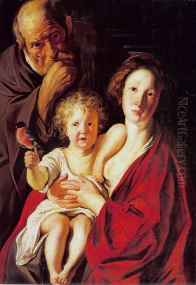 The Holy Family Oil Painting by Jacob Jordaens