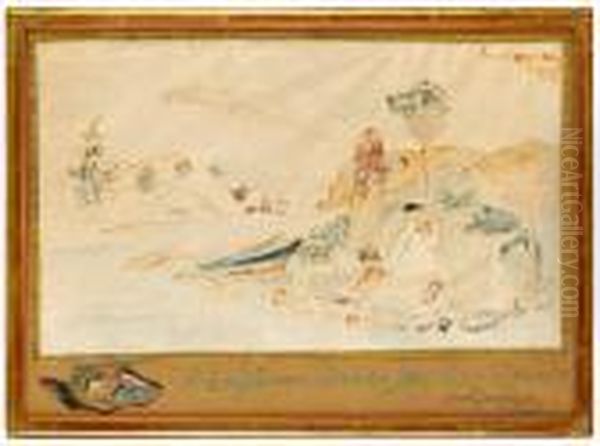 Fran Fjarran Lander Jag Hemat Vander Oil Painting by Ernst Josephson