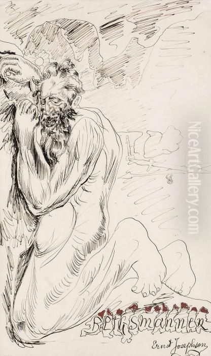 Bergsmannen Oil Painting by Ernst Josephson