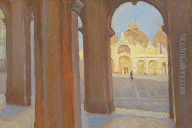 Wenecja Oil Painting by Stanislaw Kamocki