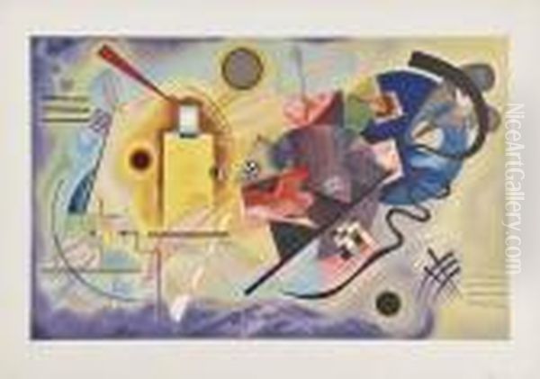 Rouge, Jaune, Bleu Oil Painting by Wassily Kandinsky