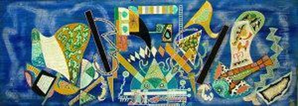 Abstract Composition Oil Painting by Wassily Kandinsky