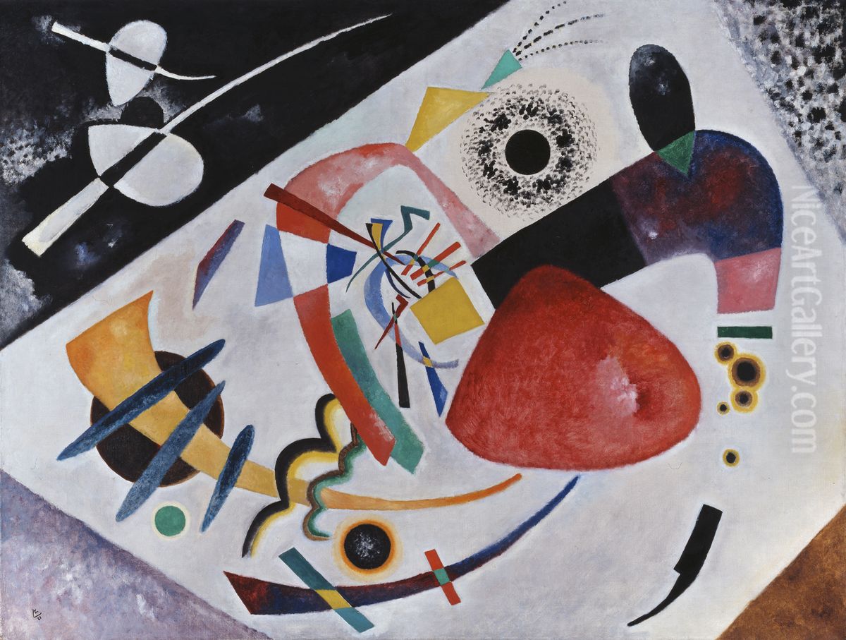 Roter Fleck Ii Oil Painting by Wassily Kandinsky