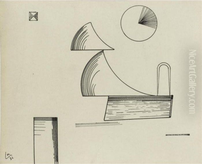 Ohne Titel (untitled) Oil Painting by Wassily Kandinsky