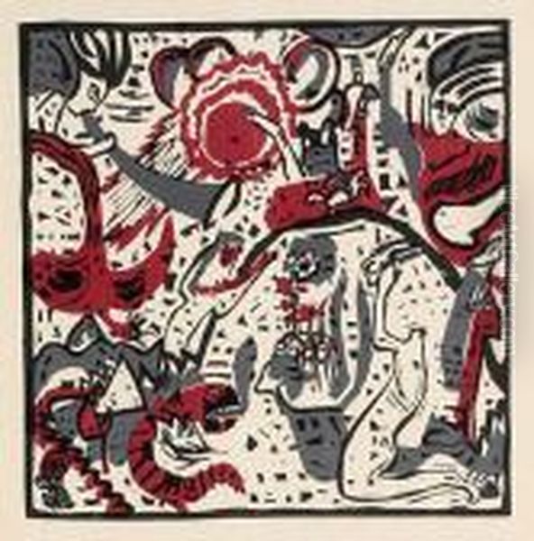 Grose Auferstehung Oil Painting by Wassily Kandinsky