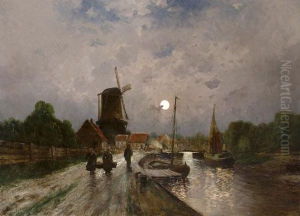 Holland Falu Teliholdnal Oil Painting by Adolf Kaufmann