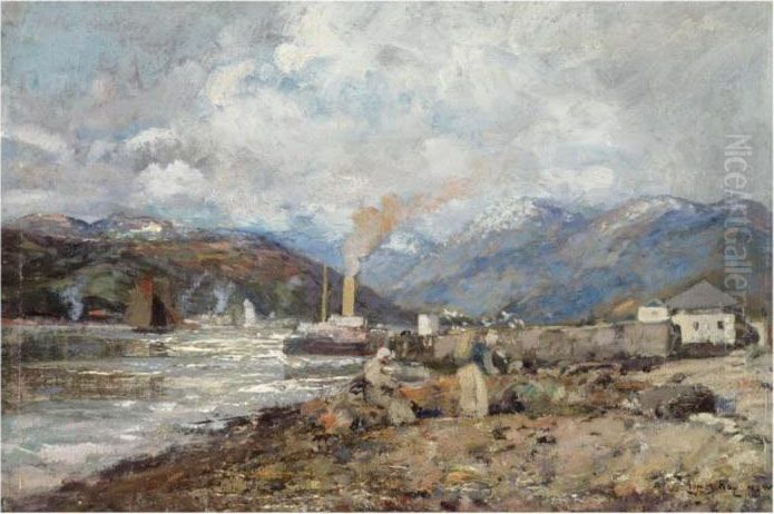 The Steamer, Helensburgh Oil Painting by James Kay