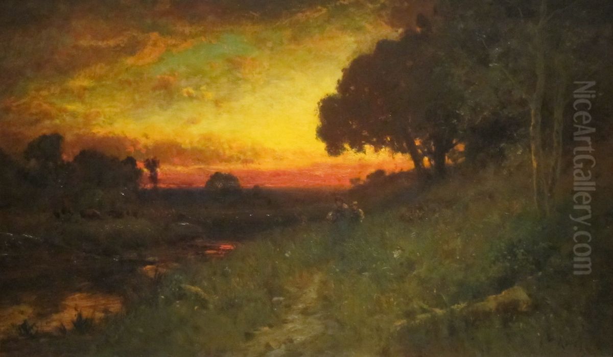 The Glory Of The Heavens Oil Painting by William Keith