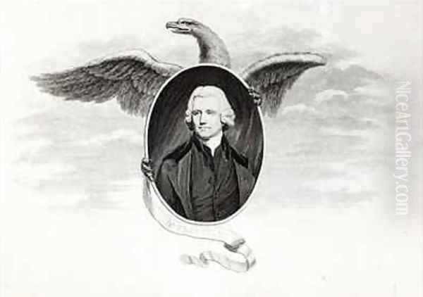 Dr Priestley illustration from Chemical Philosophers of the Present Day engraved by James Caldwell Oil Painting by John Opie