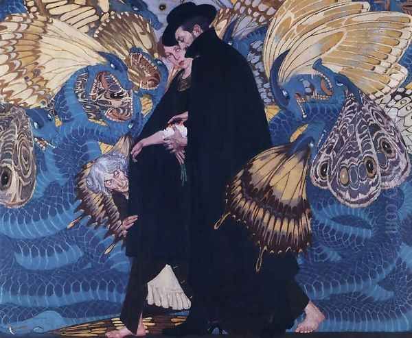 War and We Oil Painting by Edward Okun