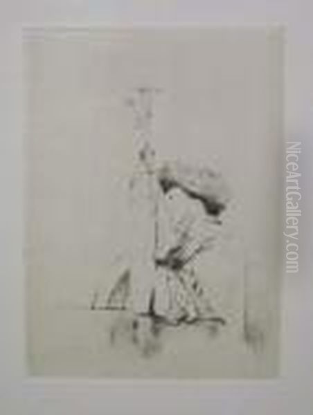 Un Geste D'offrande Oil Painting by Fernand Khnopff