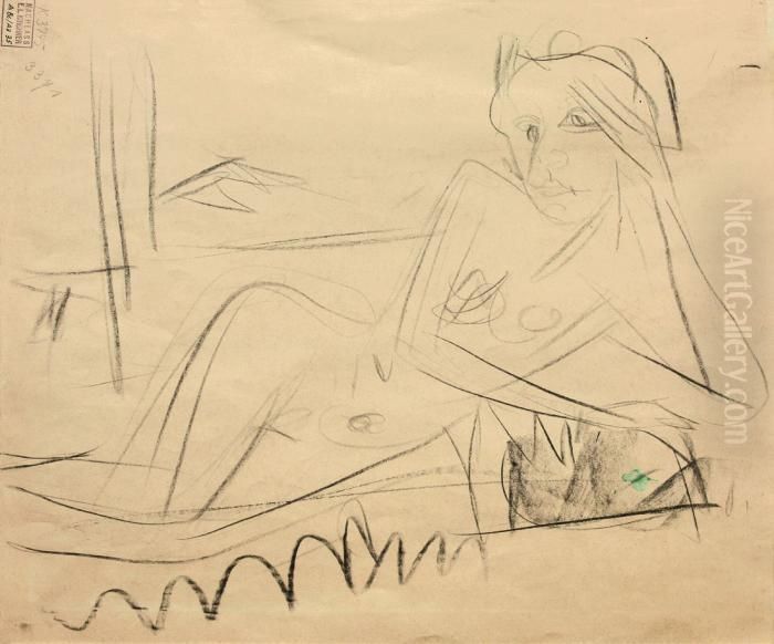 Fruhling (konigstein) Oil Painting by Ernst Ludwig Kirchner