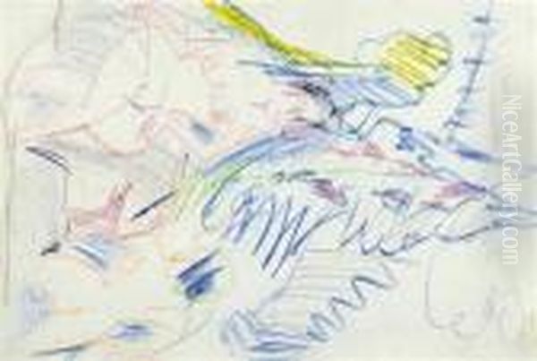 Two Nudes In A Landscape. Oil Painting by Ernst Ludwig Kirchner