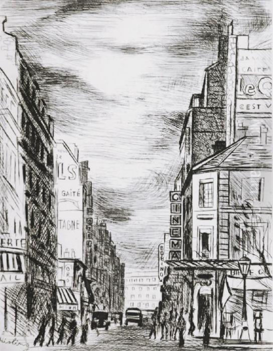 Montparnasse Oil Painting by Jean Kisling