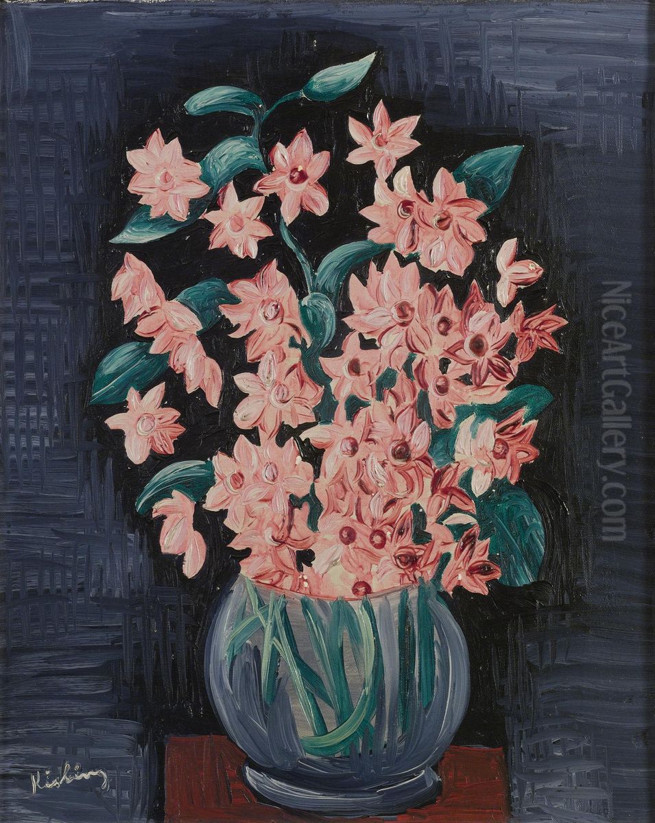 Vase De Fleurs Oil Painting by Jean Kisling