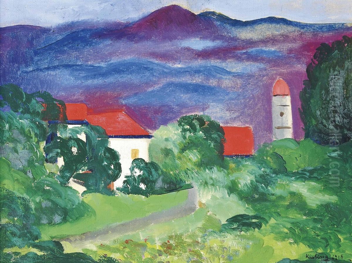 Saint-tropez Oil Painting by Jean Kisling