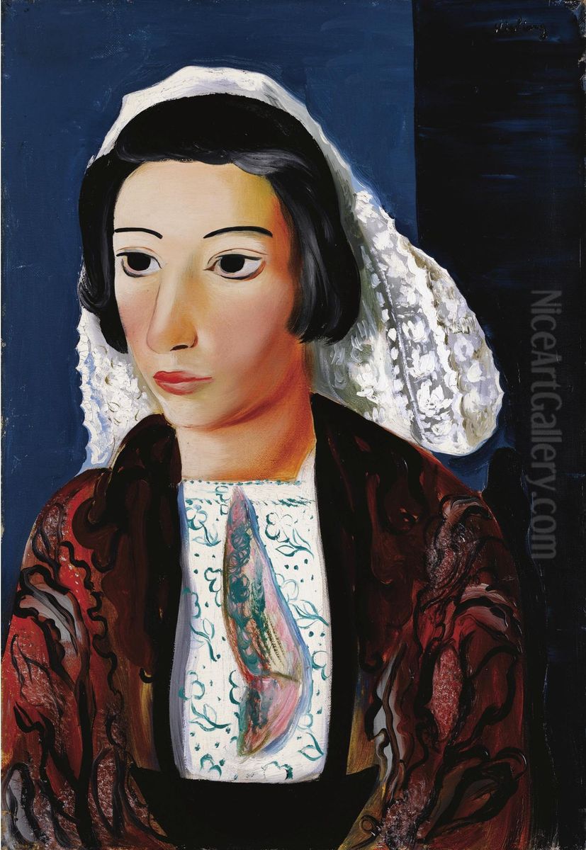 Bretonne Oil Painting by Jean Kisling