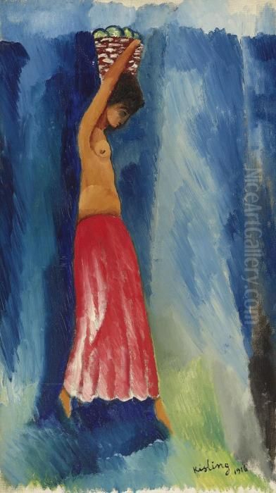 Jeune Paysanne Oil Painting by Jean Kisling