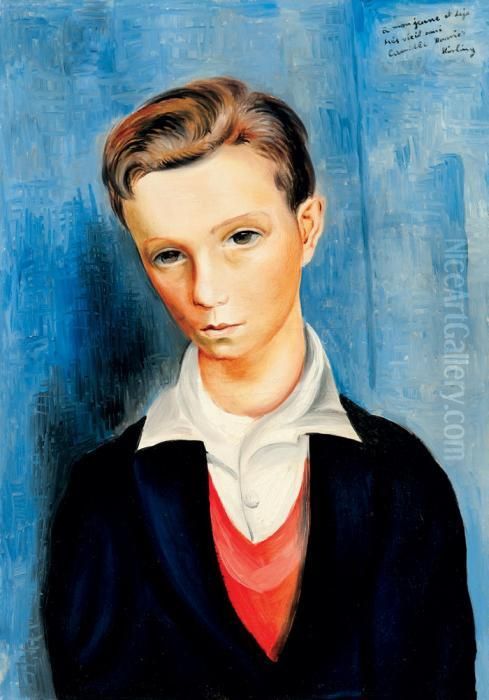 Portrait De Camille Rouvier Oil Painting by Jean Kisling