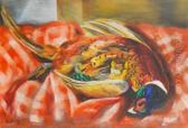 Faisan Oil Painting by Jean Kisling