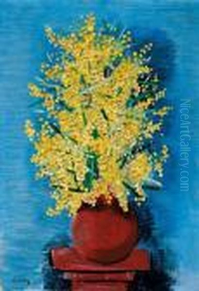 Mimosas Oil Painting by Jean Kisling