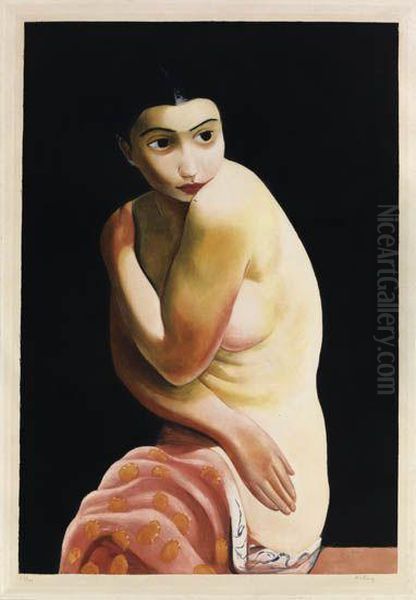 Nu Assis Oil Painting by Jean Kisling