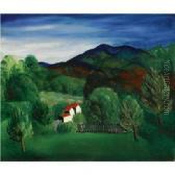 Paysage Provencal Oil Painting by Jean Kisling