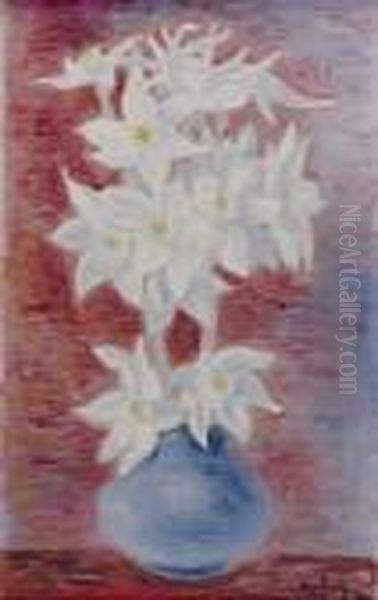 Bouquet De Fleurs Oil Painting by Jean Kisling