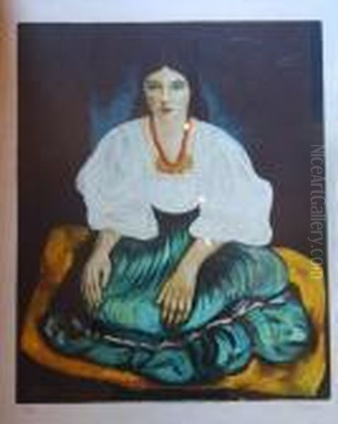  Femme Assise  Oil Painting by Jean Kisling