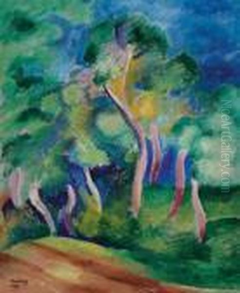 St. Tropez Oil Painting by Jean Kisling