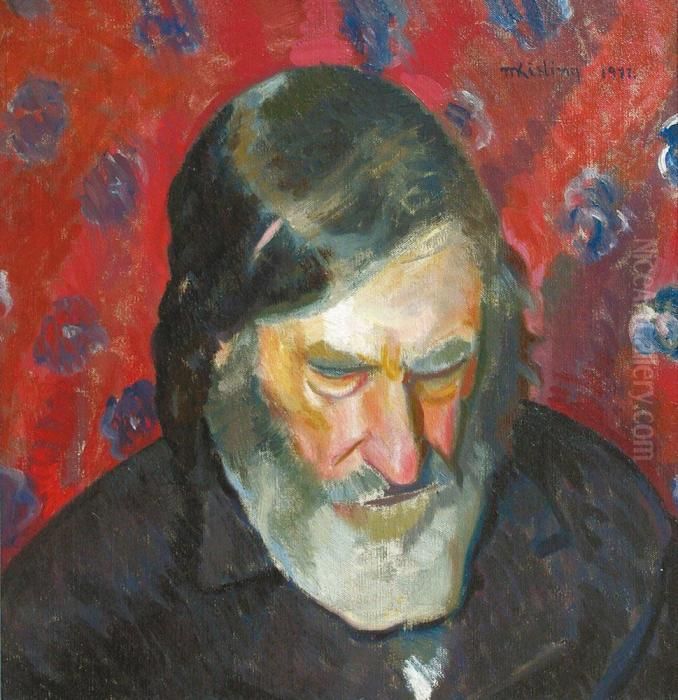 L'homme A La Barbe Oil Painting by Jean Kisling