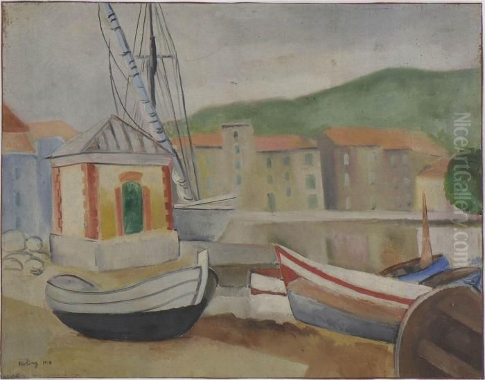 St. Tropez Oil Painting by Jean Kisling